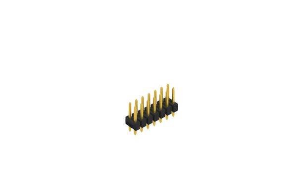 Fischer Elektronik Male header (standaard) Aantal rijen: 2 10053261 10 stuk(s)