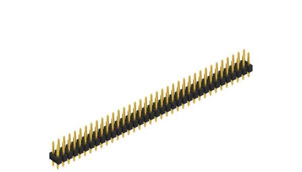 Fischer Elektronik Male header (standaard) Aantal rijen: 2 10055121 10 stuk(s)