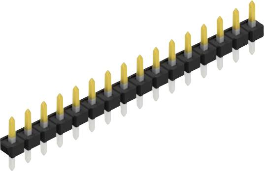 Fischer Elektronik Male header (standaard) Aantal rijen: 1 10058253 10 stuk(s)