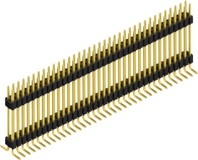Fischer Elektronik standardna letva s muškim kontaktima Broj redova: 2 10162773 10 St.