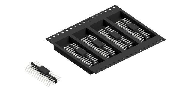 Fischer Elektronik standardna letva s muškim kontaktima Broj redova: 2 10160580 700 St.-0