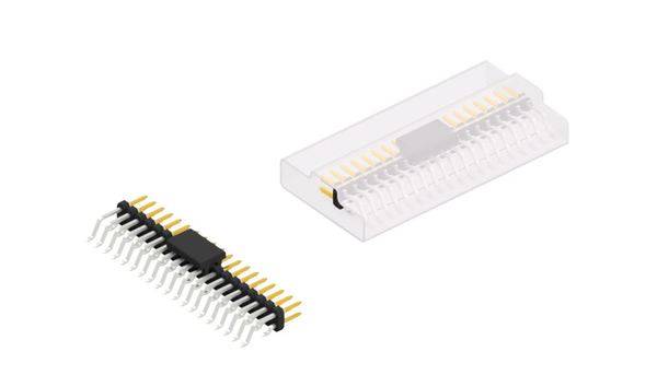 Fischer Elektronik standardna letva s muškim kontaktima Broj redova: 2 SLY10SMD04038SBSM 10 St.-0