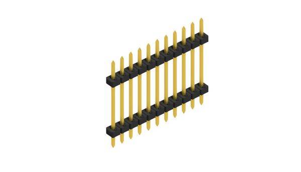 Fischer Elektronik standardna letva s muškim kontaktima 10062972 10 St.-0