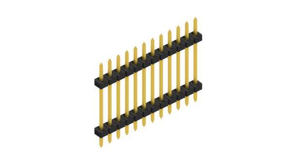 Fischer Elektronik standardna letva s muškim kontaktima Broj redova: 1  SLY512212G 10 St.