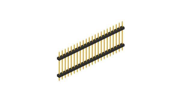Fischer Elektronik standardna letva s muškim kontaktima Broj redova: 1 SLY512222G 10 St.-0