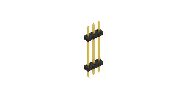 Fischer Elektronik standardna letva s muškim kontaktima Broj redova: 1 SLY51223G 10 St.-0