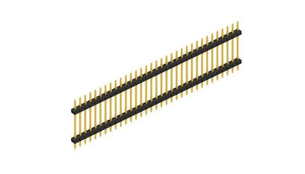 Fischer Elektronik standardna letva s muškim kontaktima Broj redova: 1 SLY512233G 10 St.-0