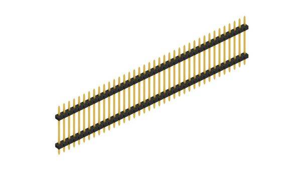 Fischer Elektronik standardna letva s muškim kontaktima Broj redova: 1 SLY512238G 10 St.-0