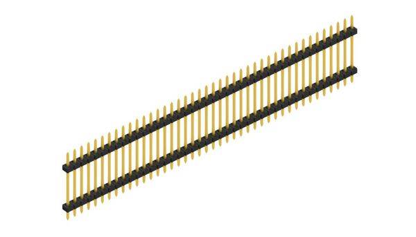 Fischer Elektronik standardna letva s muškim kontaktima Broj redova: 1 SLY512242G 10 St.-0