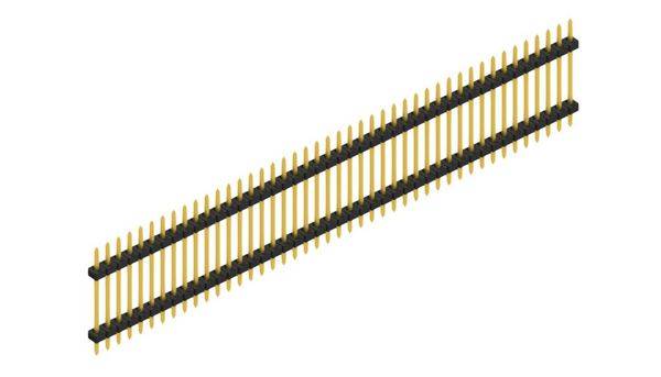 Fischer Elektronik standardna letva s muškim kontaktima Broj redova: 1 SLY512244G 10 St.-0
