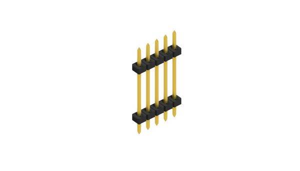 Fischer Elektronik standardna letva s muškim kontaktima Broj redova: 1 SLY51225G 10 St.-0