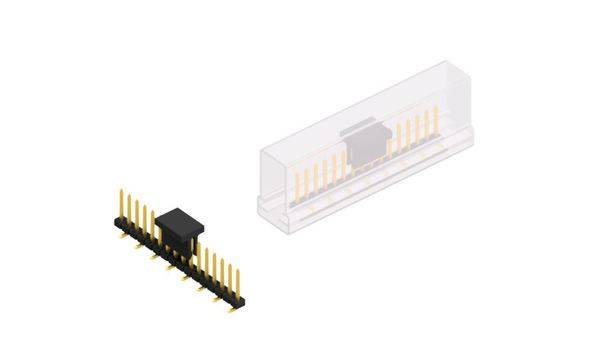 Fischer Elektronik standardna letva s muškim kontaktima Broj redova: 1 SLY7SMD06216GBSM 10 St.-0