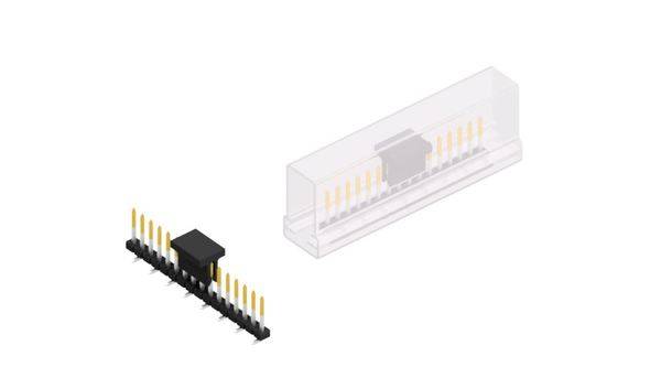 Fischer Elektronik standardna letva s muškim kontaktima Broj redova: 1 SLY7SMD06216SBSM 10 St.-0