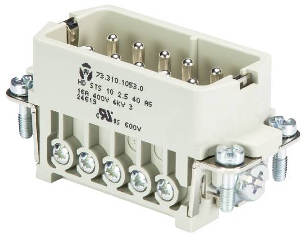 Wieland Electric 73.310.1053.0 umetak utikača  Ukupan broj polova 10 10 St.