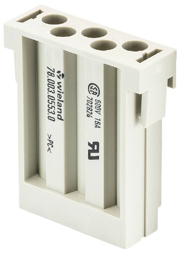 Wieland Electric 78.003.0553.0 umetak modula  Ukupan broj polova 5 10 St.