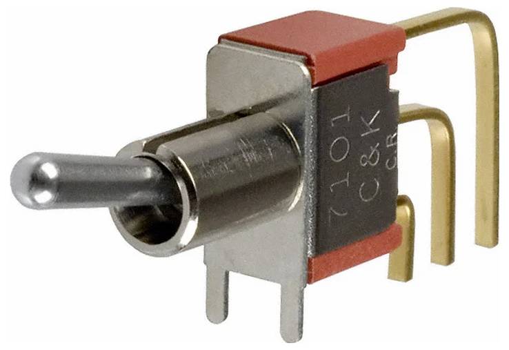 C & K Switches 7101SD9AV2BE Toggle-Switch 7000 Series 20 V/AC, 20 V/DC 1x aan/aan 1 stuk(s) Bulk