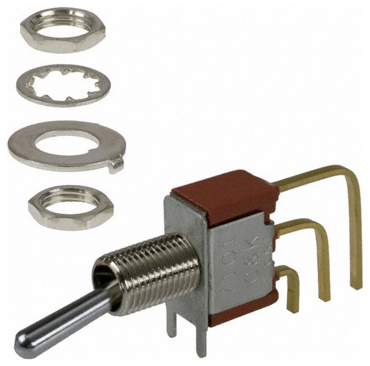 C & K Switches 7101SYAV2BE Toggle Switch 7000 Series 20 V/AC, 20 V/DC 1x aan/aan 1 stuk(s) Bulk