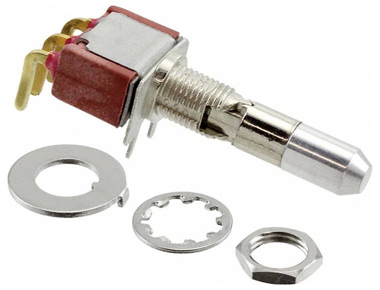 C & K Switches 7103K12A2BE Toggle Switch 7000 Series 20 V/AC, 20 V/DC 1x aan/uit/aan 1 stuk(s) Bulk