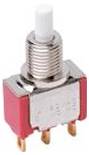 C & K Switches 8121J80ZGE2 Push button 8020 Series Druktoets 28 V/DC 1x aan/(aan) 1 stuk(s) Bulk