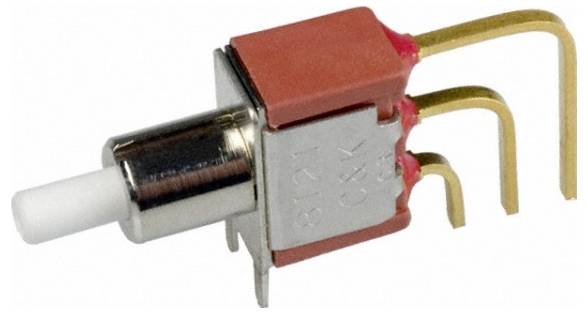 C & K Switches 8125SD8AV2BE Push button 8020 Series Druktoets 20 V/DC 1x aan/(aan) 1 stuk(s) Bulk