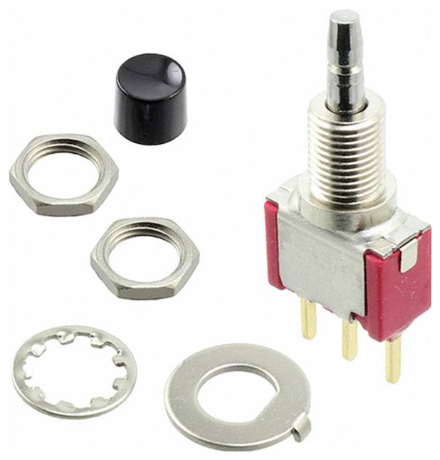 C & K Switches 8168LHCQE3 Push button 8060 Series Druktoets 28 V/DC 1x aan/(aan) 1 stuk(s) Bulk