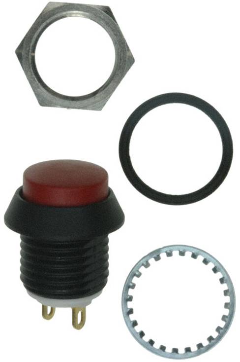 C & K Switches AP2E300TZBE Push button AP Series Druktoets 24 V/DC 1x uit/(aan) IP67 1 stuk(s) Bulk