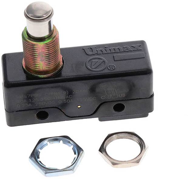 C & K Switches HBS7PBB4SJ011C Snap Switch HB Series Druktoets 125 V/DC 1x aan/(aan)/aan IP65 1 stuk(s) Bulk