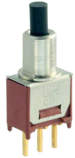 C & K Switches TP12SH9CBE Push button TP Series Druktoets 20 V/DC, 20 V/AC 1x aan/(aan) 1 stuk(s) Bulk
