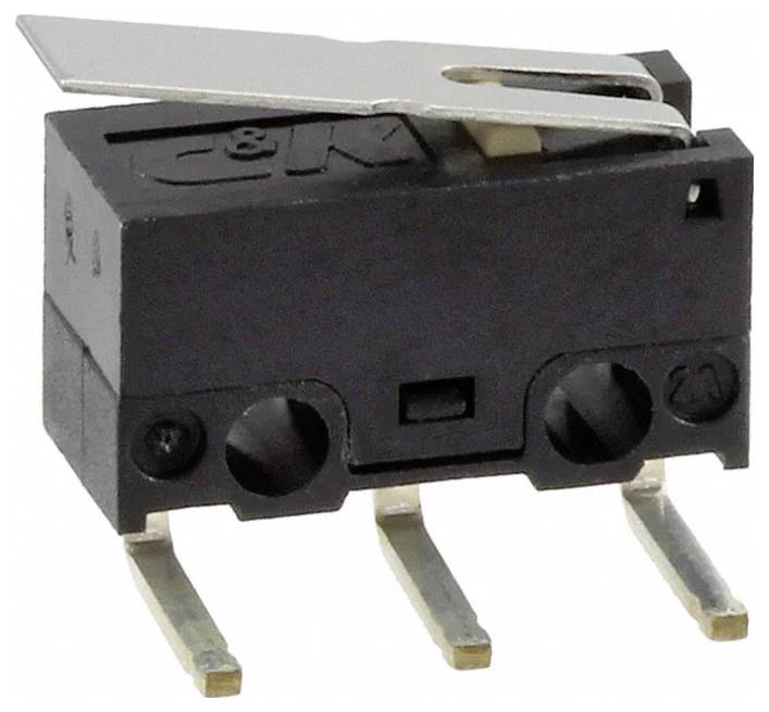 C & K Switches ZMA00A150L04RC Snap Switch ZMA Series Druktoets 48 V/DC, 125 V/AC 1x aan/(aan)/aan 1 stuk(s) Bulk