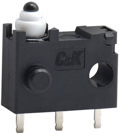 C & K Switches ZMW00AP00PCAA Snap Switch ZMW Series Druktoets 16 V/DC 1x aan/(aan)/aan 1 stuk(s) Bulk
