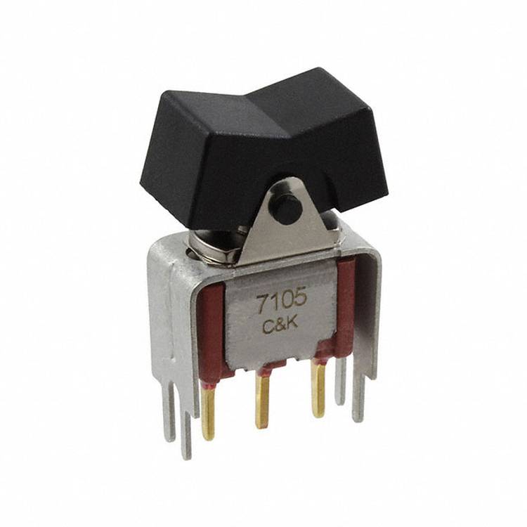 C & K Switches 7105J1V3BE2 Rocker Switch 7000 Series 120 V/AC, 20 V/DC 1x (aan)/uit/(aan) 1 stuk(s) Bulk
