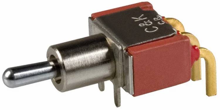 C & K Switches 7107SD9ABE Toggle Switch 7000 Series 20 V/AC, 20 V/DC 1x aan/(uit)/(aan) 1 stuk(s) Bulk