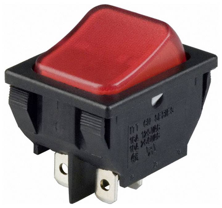 C & K Switches CN202J3RS215Q7 Rocker-Switch CN Series 120 V/AC 16 A 2x aan/uit 1 stuk(s) Bulk