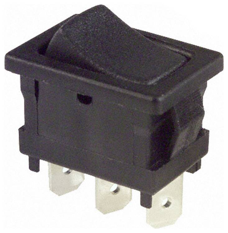 C & K Switches D103J12S205QA Rocker Switch D Series 120 V/AC 4 A 1x aan/uit/aan 1 stuk(s) Bulk