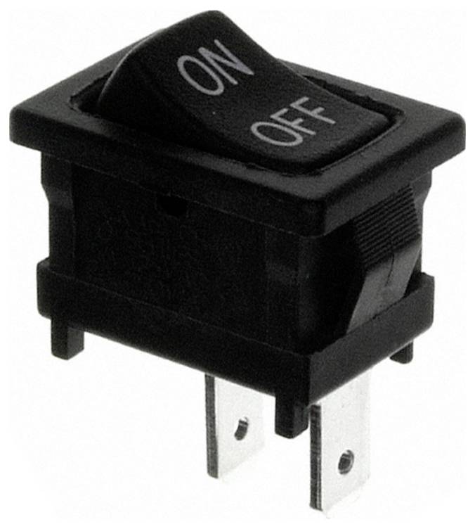 C & K Switches D502J12S215DQA Rocker Switch D Series 120 V/AC 10 A 1x aan/uit 1 stuk(s) Bulk