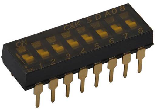 C & K Switches SDA01H1BD DIP Switch SDA Series DIP-schakelaar Aantal polen 1 1 stuk(s) Tube