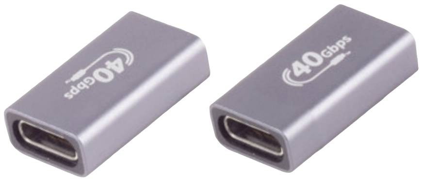 Dva srebrna USB-C adaptera s natpisom '40 Gbps'.