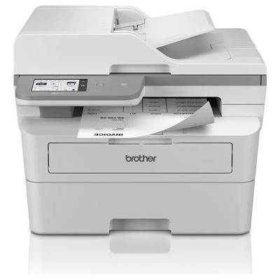 Sivi višenamjenski laserski printer ispunjava dokument na kojem se djelomično vidi riječ 'RAČUN'.