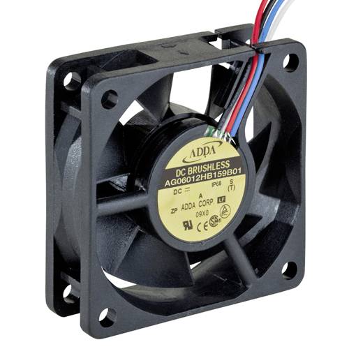 ADDA AG06012HB159B01 Axiaalventilator 12 V/DC 30.9 m³/h (l x b x h) 60 x 60 x 15 mm afbeelding