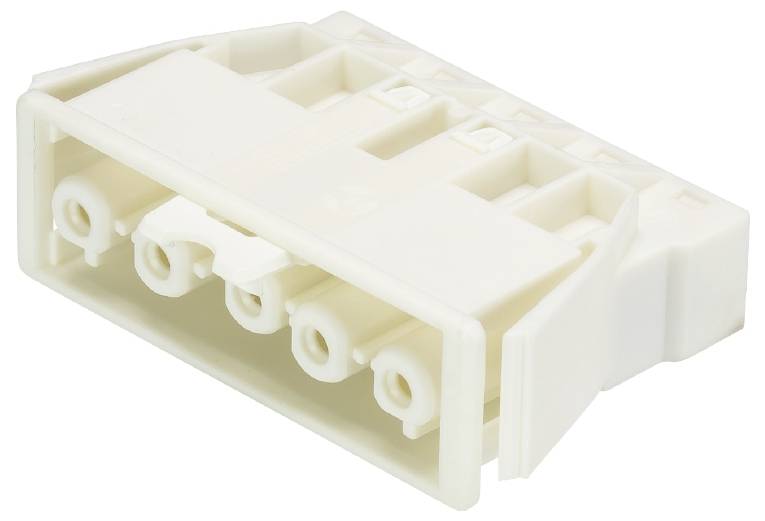 Wieland chassisdeel 5p female 0.5–1.5mm met veerklem - wit per 100 stuks (GST18I5F B2 R V WS)