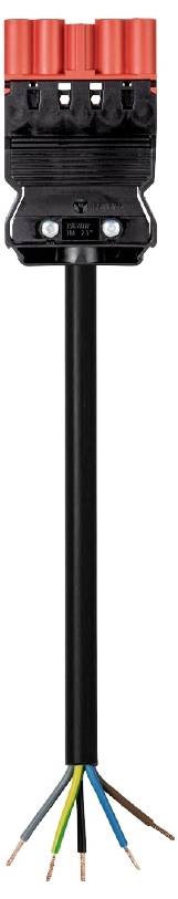 Wieland Electric 92.257.1004.0 Aansluitkabel Zwart 1 m