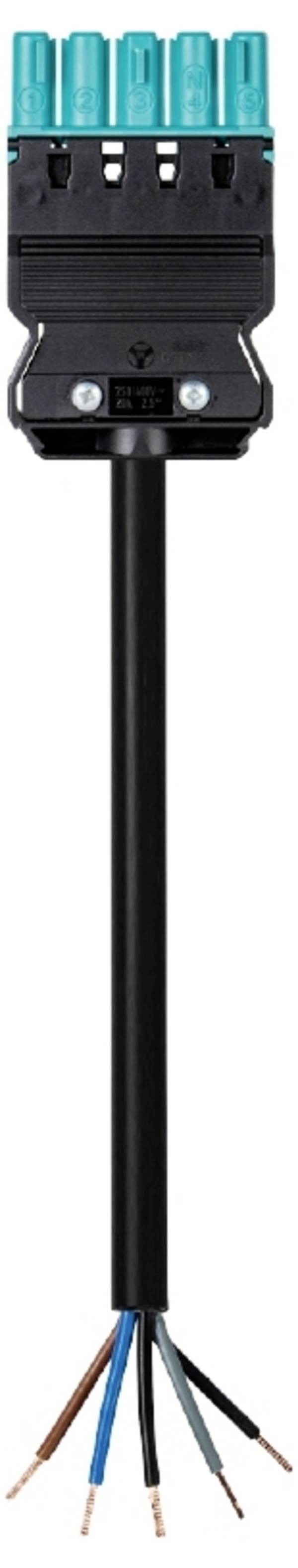 Wieland Electric 92.257.6063.8  priključni kabel  crna 6 m