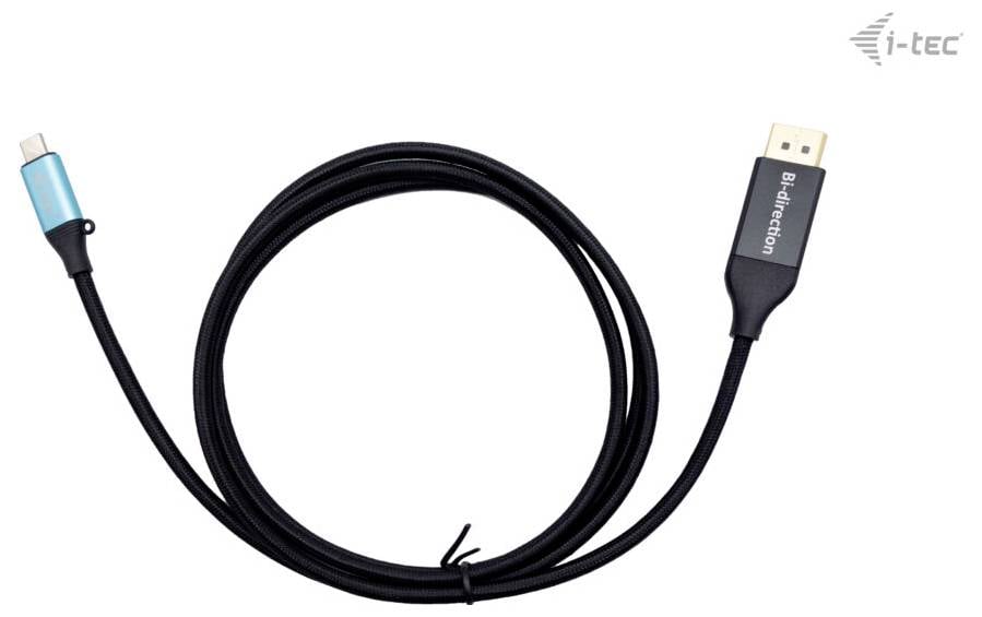 Crni USB kabel s plavim i crnim priključcima. Povezivanje je dvosmjerno, idealno za prijenos podataka.