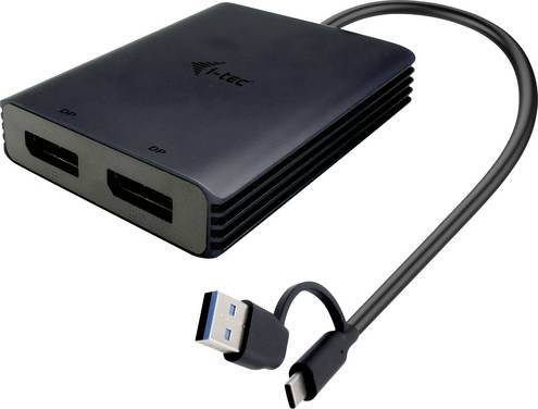 i-tec USB adapter [1x USB-C®, USB-A - 2x DisplayPort] I-TEC USB-A/USB-C Dual 4K DP Video Ada. 0 mm metal