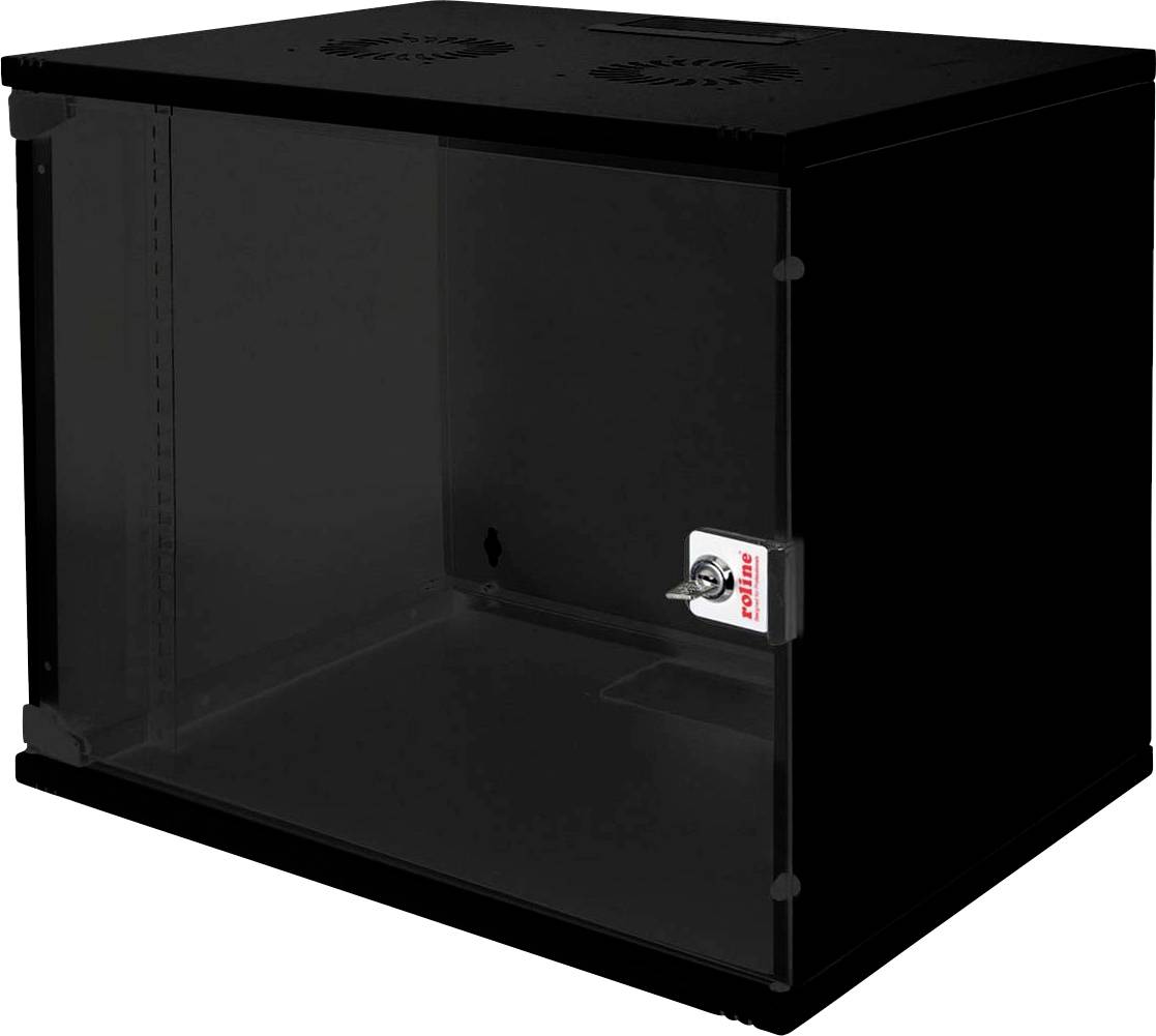 ROLINE 19-inch wandbehuizing Basic 9 U , 540x400 BxD Bouwpakket zwart
