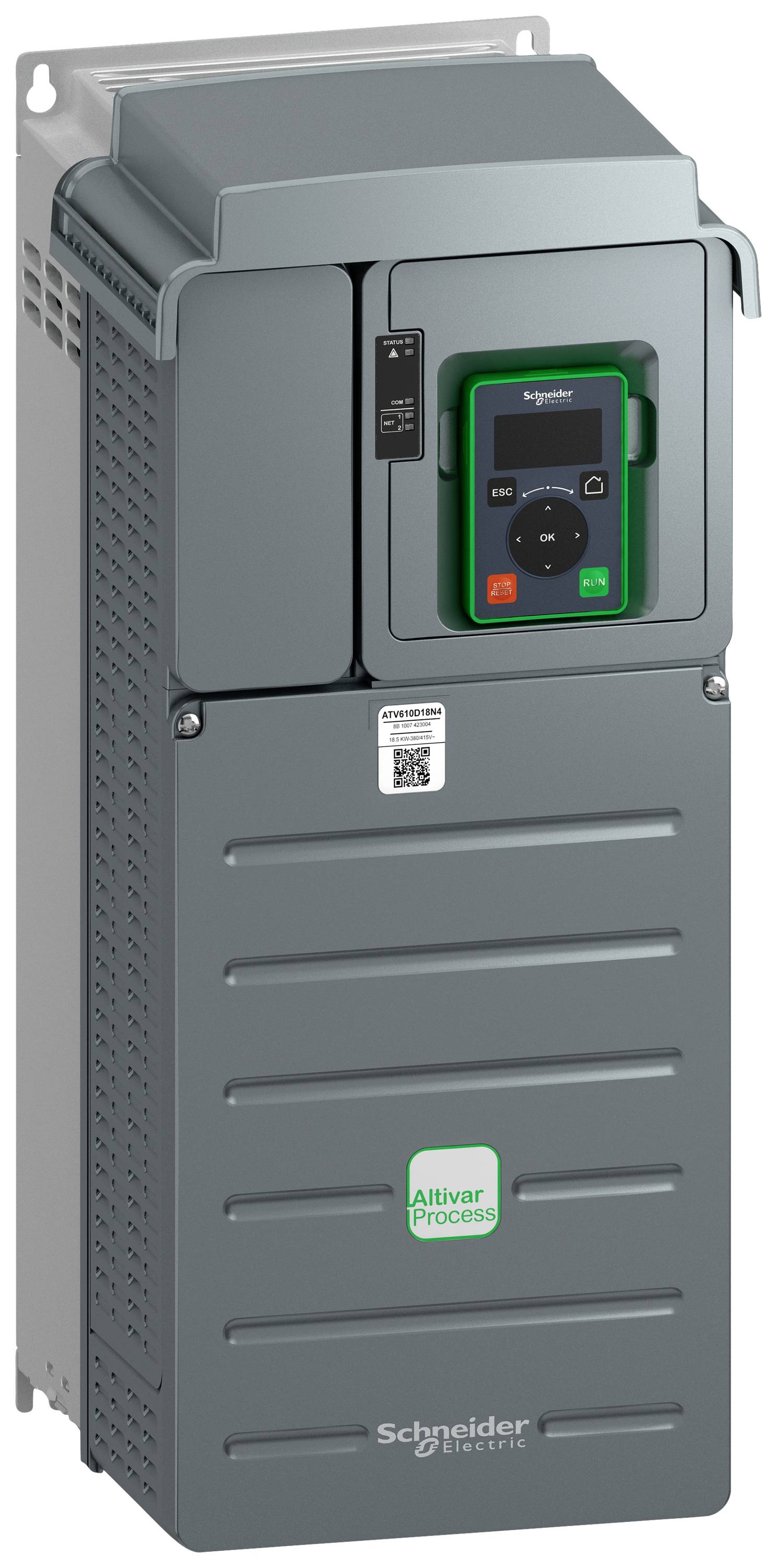 Frekventni pretvarač tvrtke Schneider Electric, model Altivar Process, za upravljanje i optimizaciju elektromotora u industrijskim primjenama.