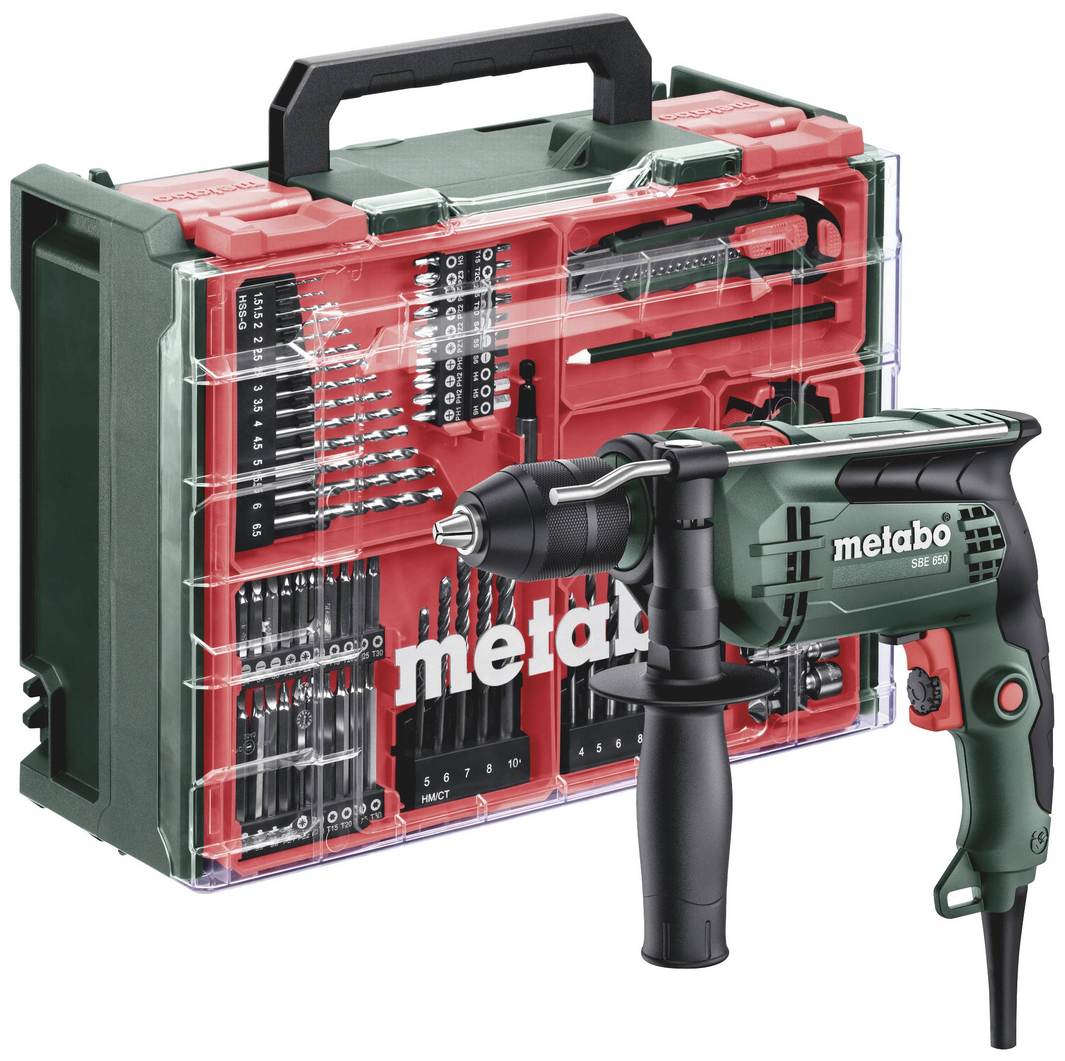 Metabo SBE 650 Set 1-v&auml;xel-Slagborrmaskin 650 W