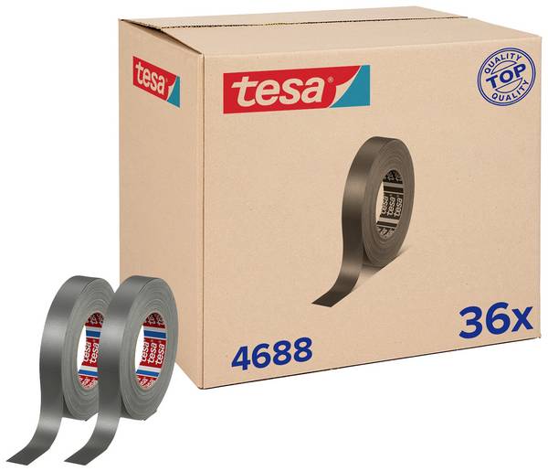 tesa tesaband 4688 Standard 04688-00006-00 plastificirana ljepljiva traka  srebrna (mat) (D x Š) 50 m x 25 mm 36 St.