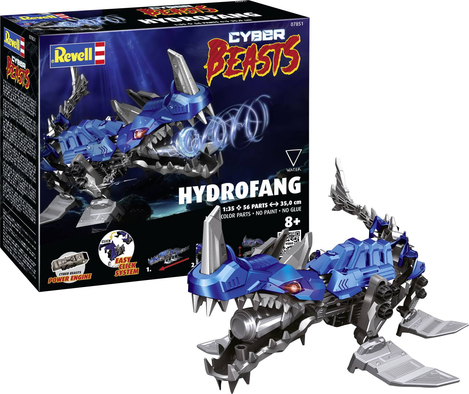 Revell 07851 CyberBeasts HydroFang Science Fiction (bouwpakket) 1:35