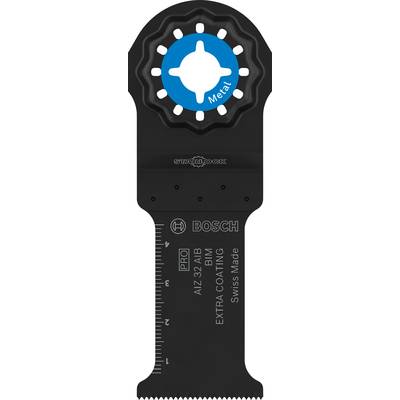 Crno-plavo Bosch Starlock list pile za metal, natpis 'EXTRA COATING', s mjernom skalom na rubu, za precizne rezove.